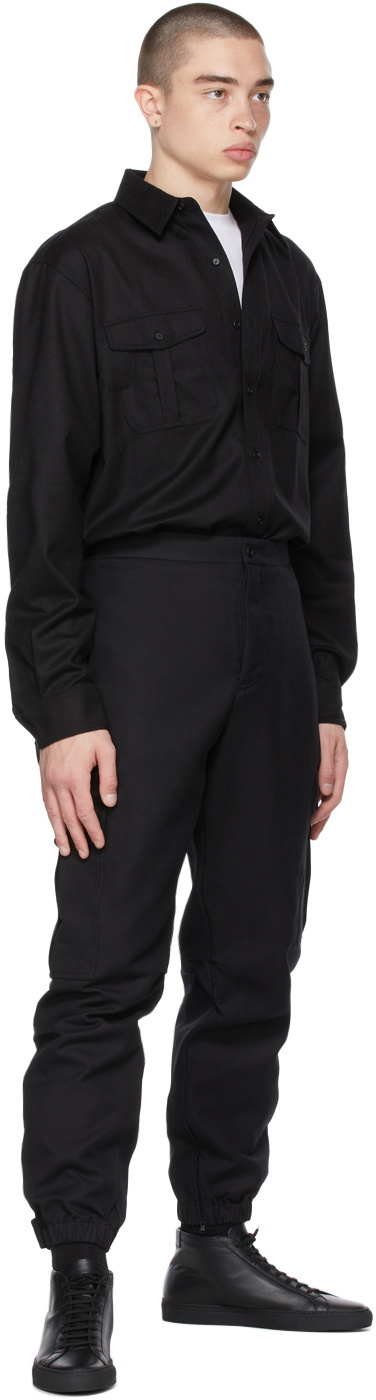 WARDROBE.NYC Black Cotton Cargo Pants