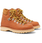 Diemme - Roccia Vet Suede-Trimmed Logo-Debossed Leather Hiking Boots - Brown