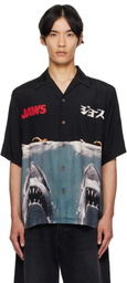 WACKO MARIA Black 'Jaws' S/S Shirt