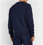 Lacoste Tennis - Logo-Appliquéd Fleece-Back Cotton-Blend Jersey Sweatshirt - Blue