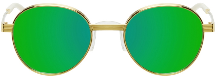 Photo: Gucci Green & Gold GG0872S Sunglasses