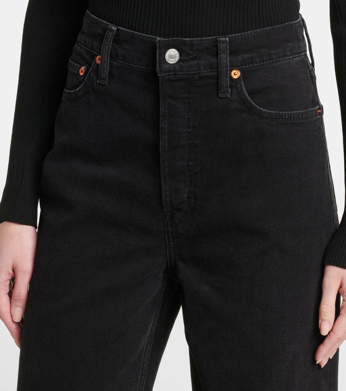 RE/DONE High Rise Wide Leg Cuff