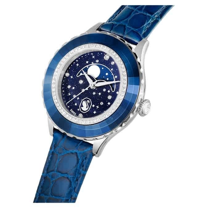 Swarovski Octea Moon Quartz Blue Dial Watch 5677494