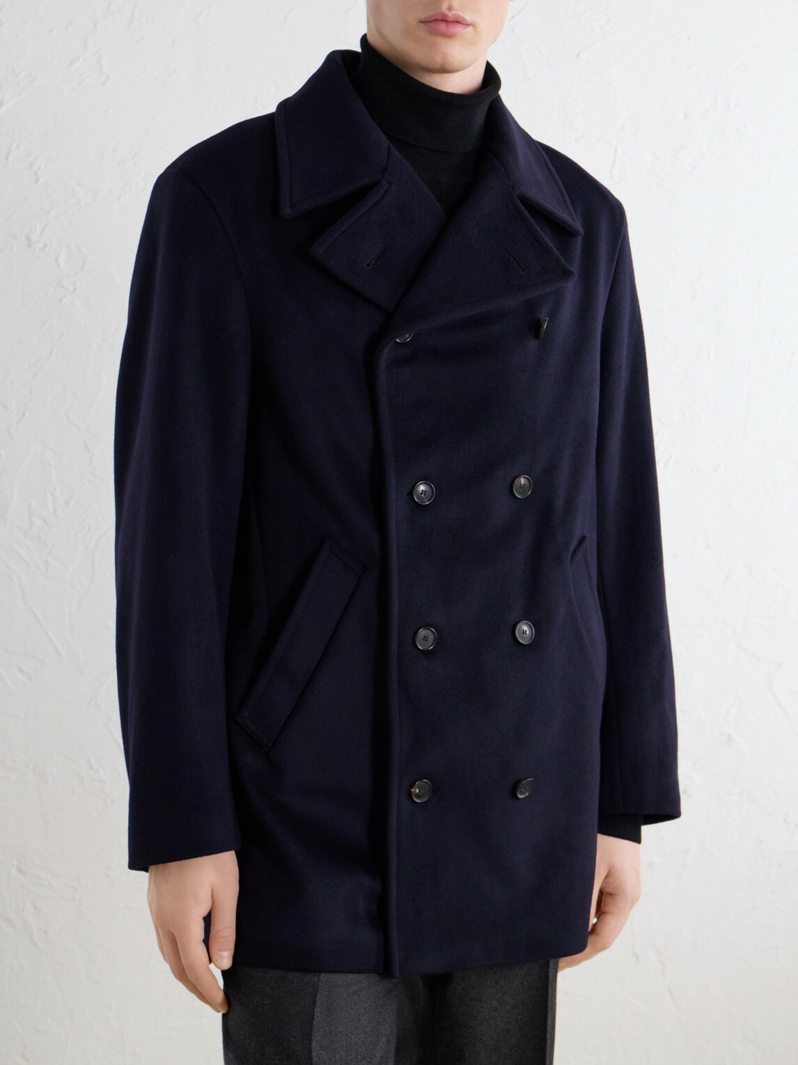 N.PEAL - Great Portland Double-Breasted Wool and Cashmere-Blend Twill Coat - Blue