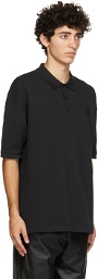 Raf Simons Black Fred Perry Edition Oversized Printed Polo