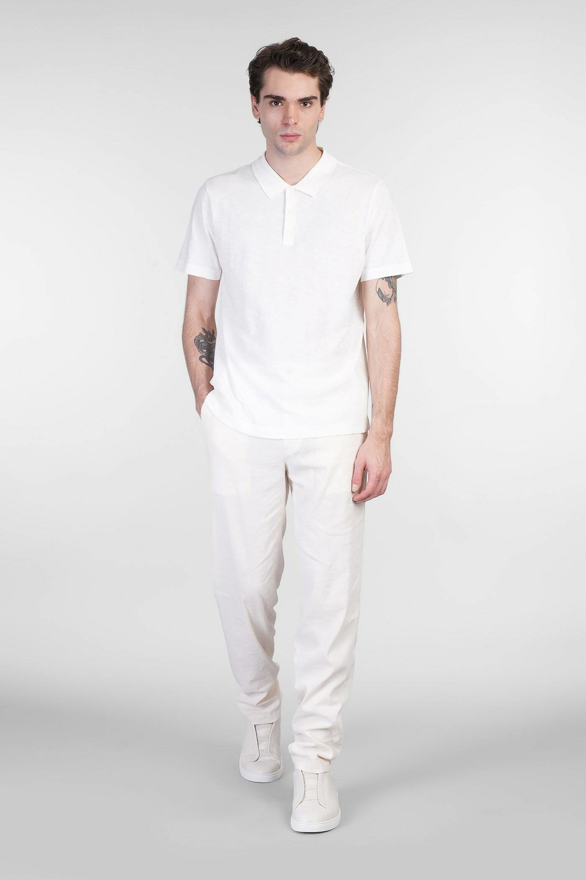 Theory Pants In Beige Linen