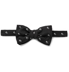 ALEXANDER MCQUEEN - Pre-Tied Silk-Jacquard Bow Tie - Black