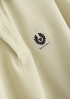 Belstaff Logo Piqué Cotton Polo Shirt Beige