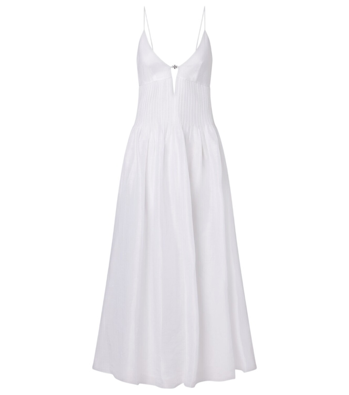 Photo: Tory Burch Linen and silk maxi dress