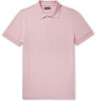 TOM FORD - Slim-Fit Cotton-Piqué Polo Shirt - Pink