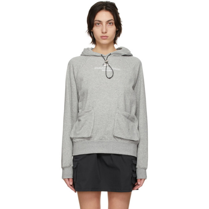 Photo: Nike Grey Sportswear Swoosh Hoodie