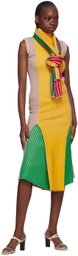 Stanley Raffington SSENSE Exclusive Green & Yellow Midi Dress