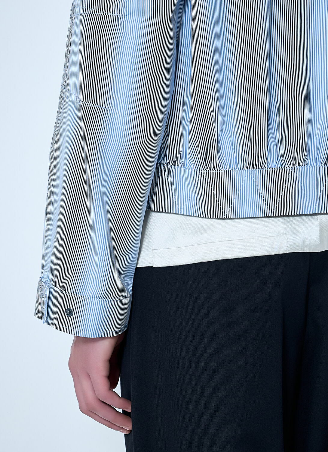 Dries Van Noten Striped Zip-Up Jacket