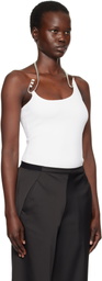 Christopher Esber White Levitate Knit Tank Top
