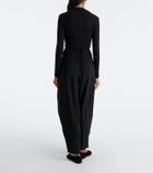 Eres Charlotte ribbed-knit wrap top