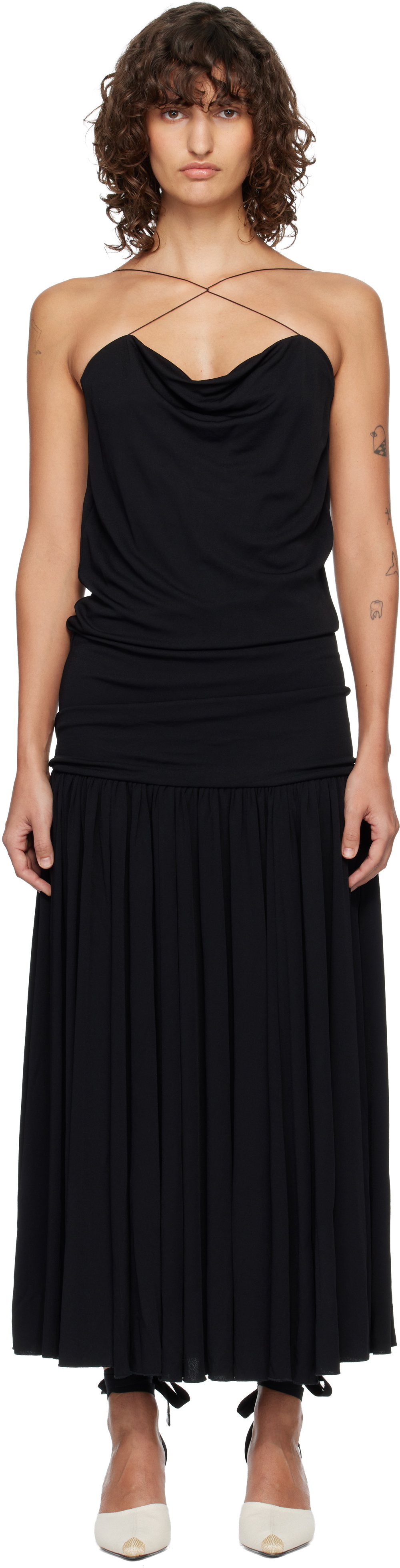 JACQUEMUS Black 'The Abiha' Maxi Dress