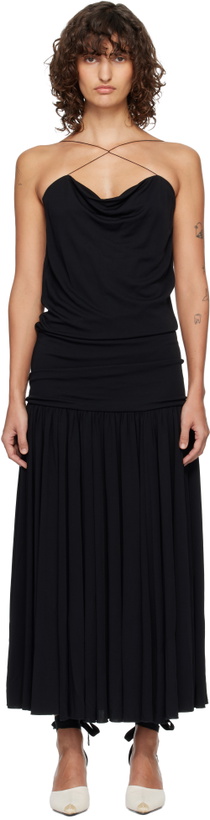 Photo: JACQUEMUS Black 'The Abiha' Maxi Dress