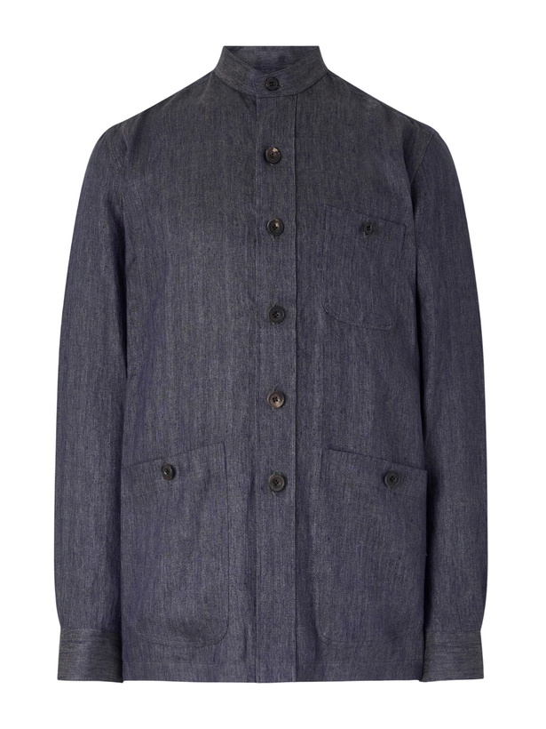 Photo: Rubinacci - Safari Linen Jacket - Blue