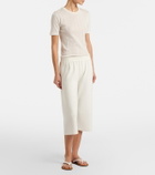 The Row Ozias cotton and silk cropped sweatpants