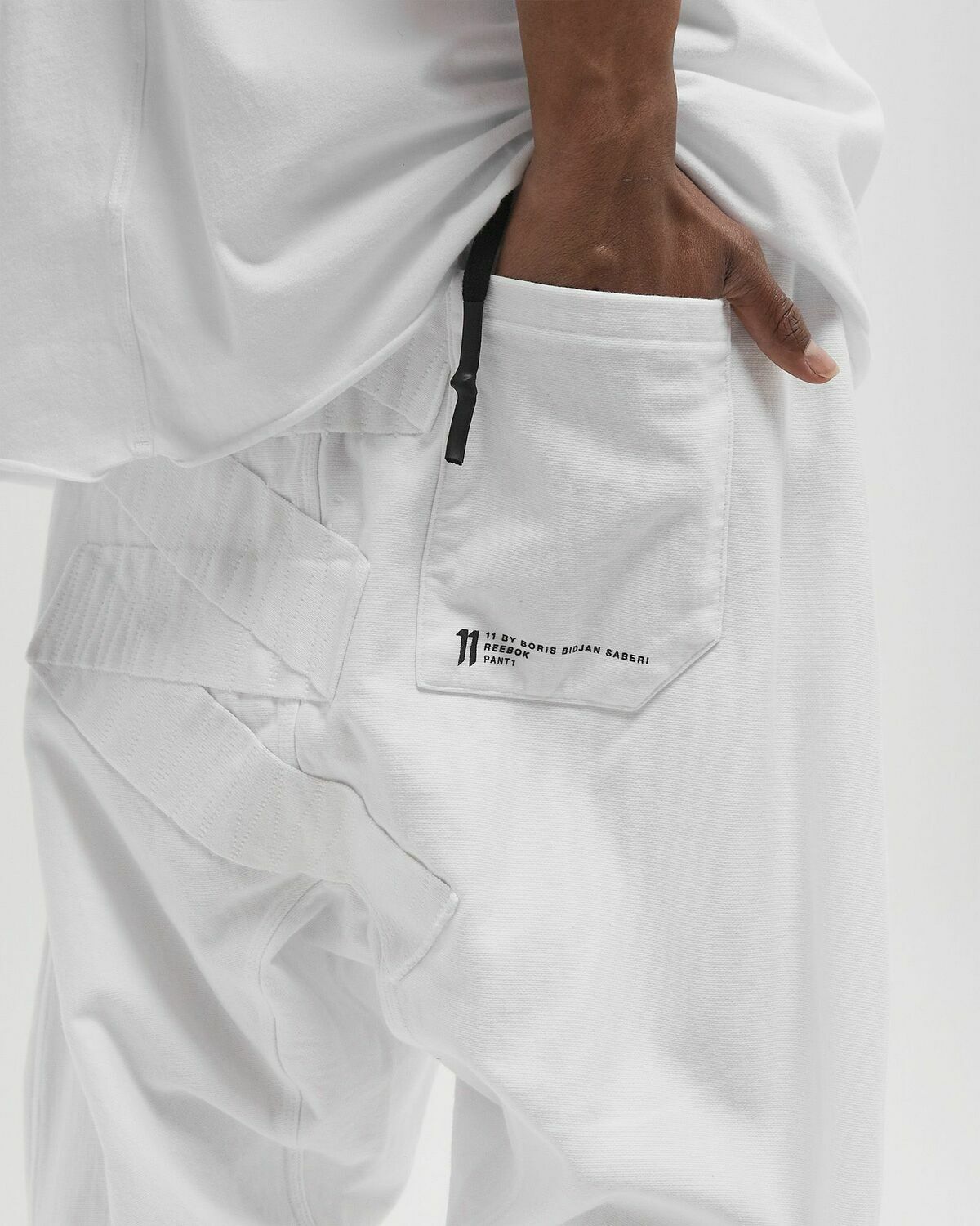 Reebok X 11 by Boris Bidjan Saberi CONSTRUCTED JOGGER White Mens Sweatpant