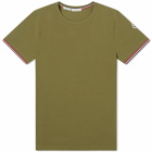 Moncler Men's Arm Logo Classic T-Shirt in Khaki