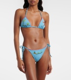 Staud Sisley embroidered bikini bottoms