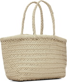 Dragon Diffusion Gray Mini Flat Gora Basket Bag