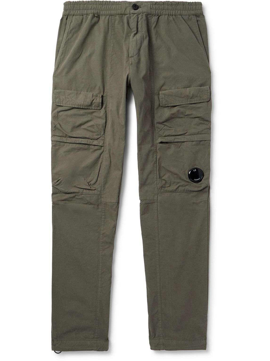 C.P. Company - Straight-Leg Logo-Appliquéd Cotton Cargo Trousers - Green
