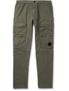 C.P. Company - Straight-Leg Logo-Appliquéd Cotton Cargo Trousers - Green