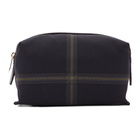 Paul Smith Navy Check Wash Pouch