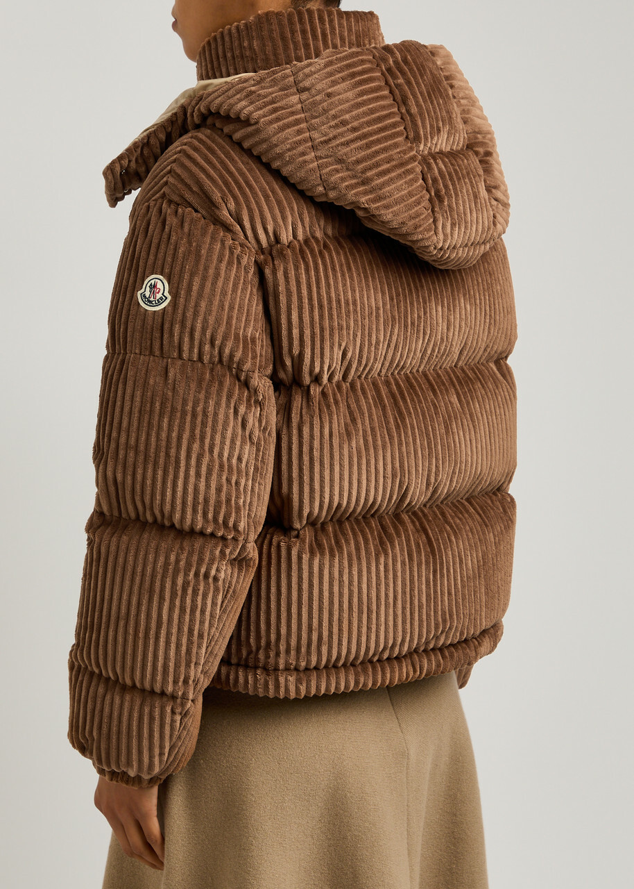 Moncler Daos Quilted Corduroy Jacket Brown Moncler