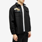 Undercover Men's Embroidered Hand Shirt in Black