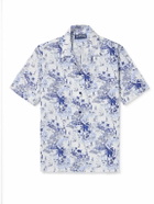 Vilebrequin - Charli Camp-Collar Printed Linen Shirt - Blue