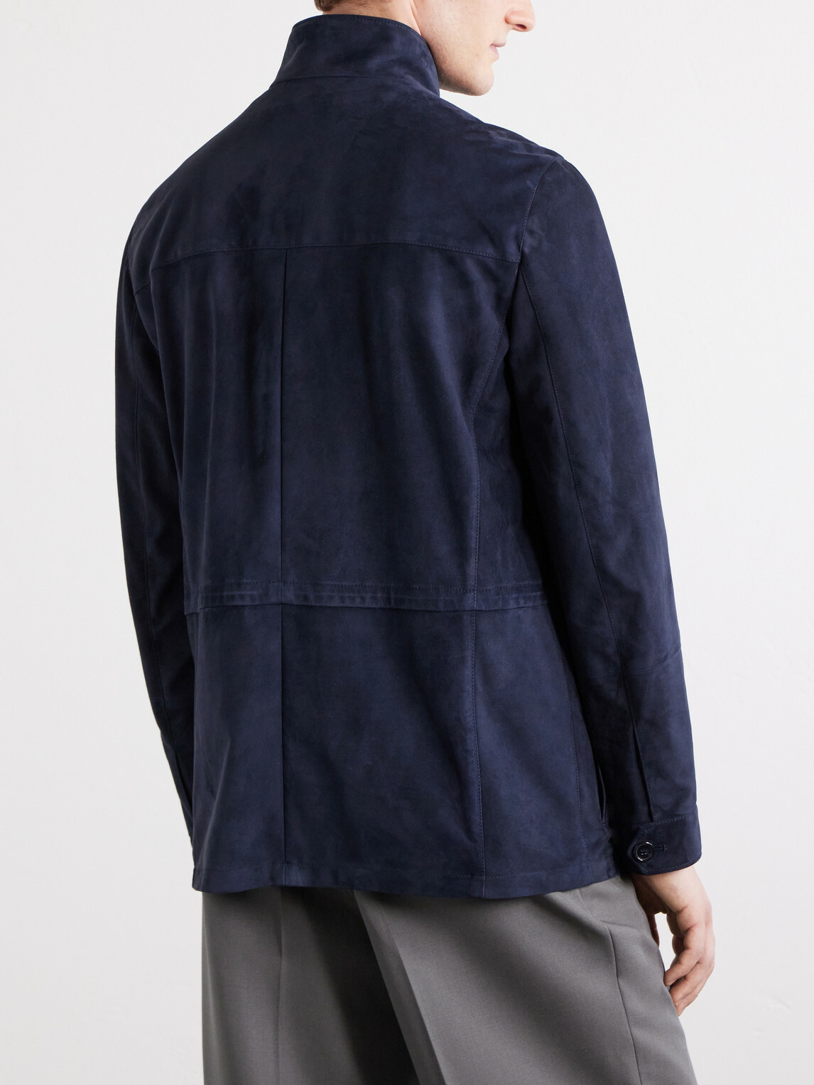 Thom Sweeney - Field Suede Jacket - Blue