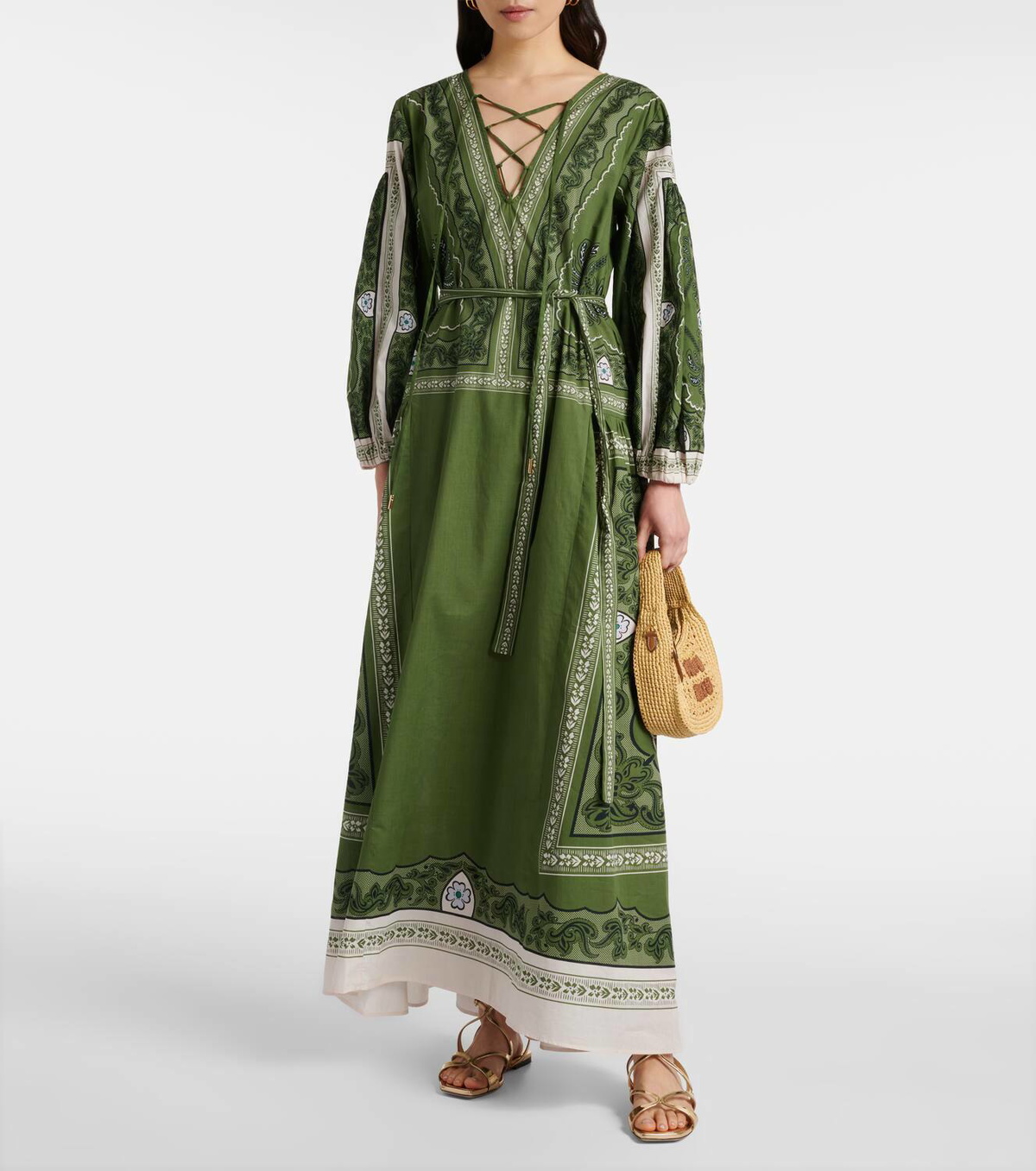 chinese dress ladies Sapphire Muslin Maxi Dress – Casual Wear 3XL main image 0