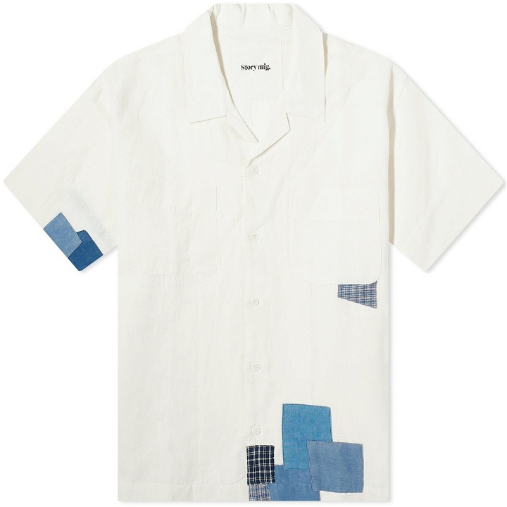 Photo: Story mfg. Men's PA Vacation Shirt in Ecru Scarecrow