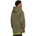 Dries Van Noten Khaki Velcro Patch Hoodie