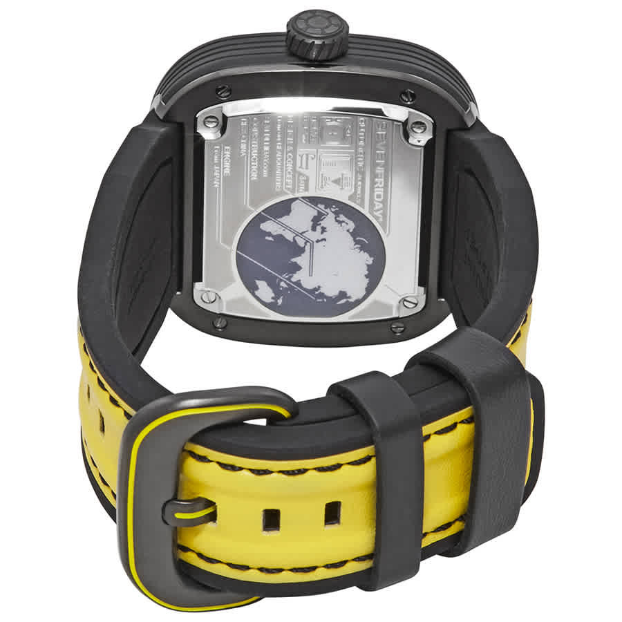 SevenFriday Racing Team Automatic Yellow Skeleton Dial Mens Watch P3B/03