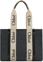Chloé Grey Medium Woody Tote Bag