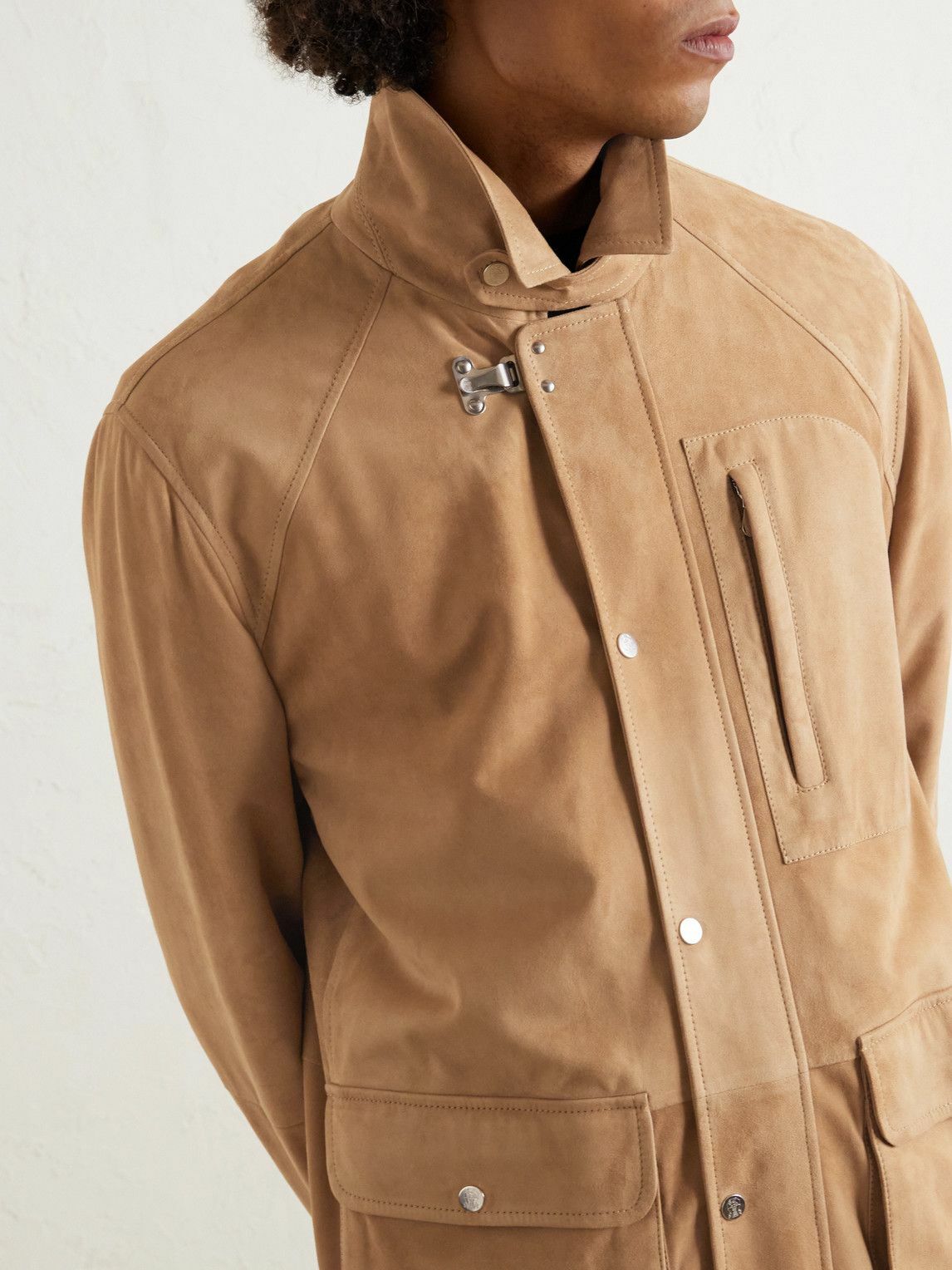 Brunello Cucinelli - Suede Jacket - Neutrals