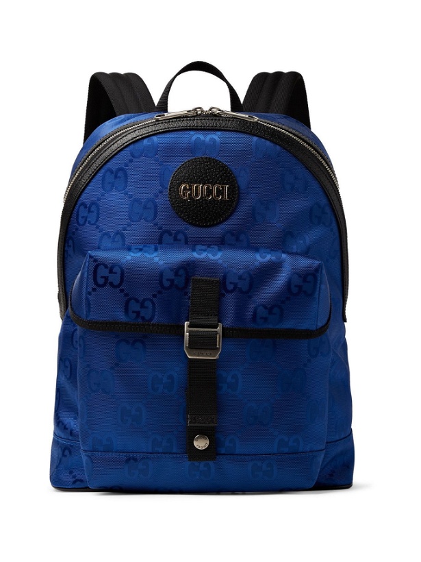 Photo: GUCCI - Off the Grid Leather-Trimmed Monogrammed ECONYL Canvas Backpack