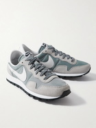 Nike - Air Pegasus 83 Suede and Leather-Trimmed Shell Sneakers - Gray