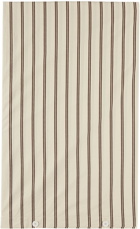 Tekla Off-White Stripe Peracle Duvet Cover, King