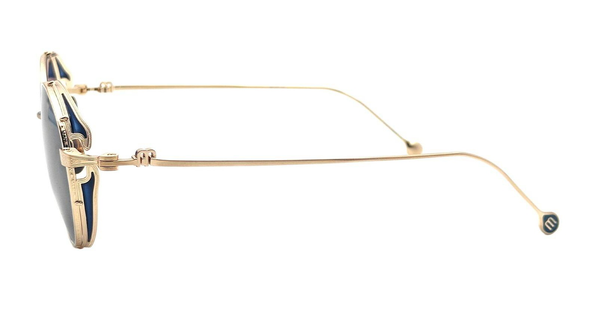 Matsuda M3152 - Brushed Gold / Blue Grey Sunglasses