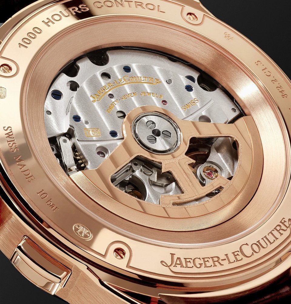 Jaeger-LeCoultre - Polaris Chronograph 42mm Rose Gold and Alligator Watch - Men - Black