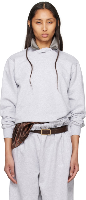 Photo: Magliano Gray 'Magliano' Gym Sweatshirt