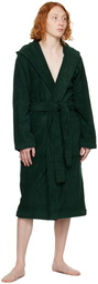 Tekla Green Oversized Hooded Bathrobe