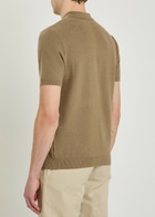 Sunspel Piqué Cotton Polo Shirt Brown