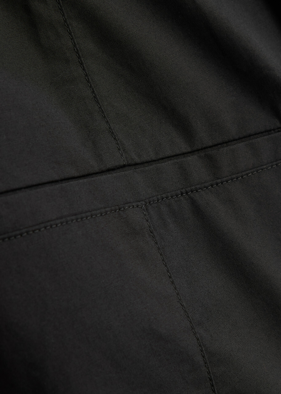 Remain BY Birger Christensen Barrel-leg Stretch-cotton Poplin Trousers Black 32 (UK4 / Xxs)