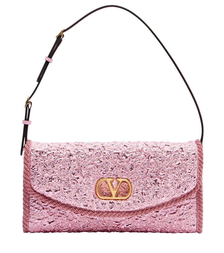 Photo: Valentino Garavani DeVain Small cloqué jacquard shoulder bag
